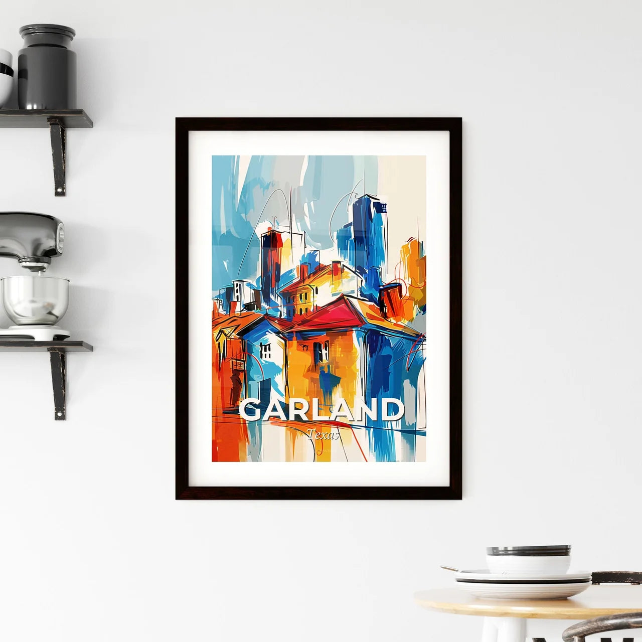 Vibrant Garland, Texas Framed Print