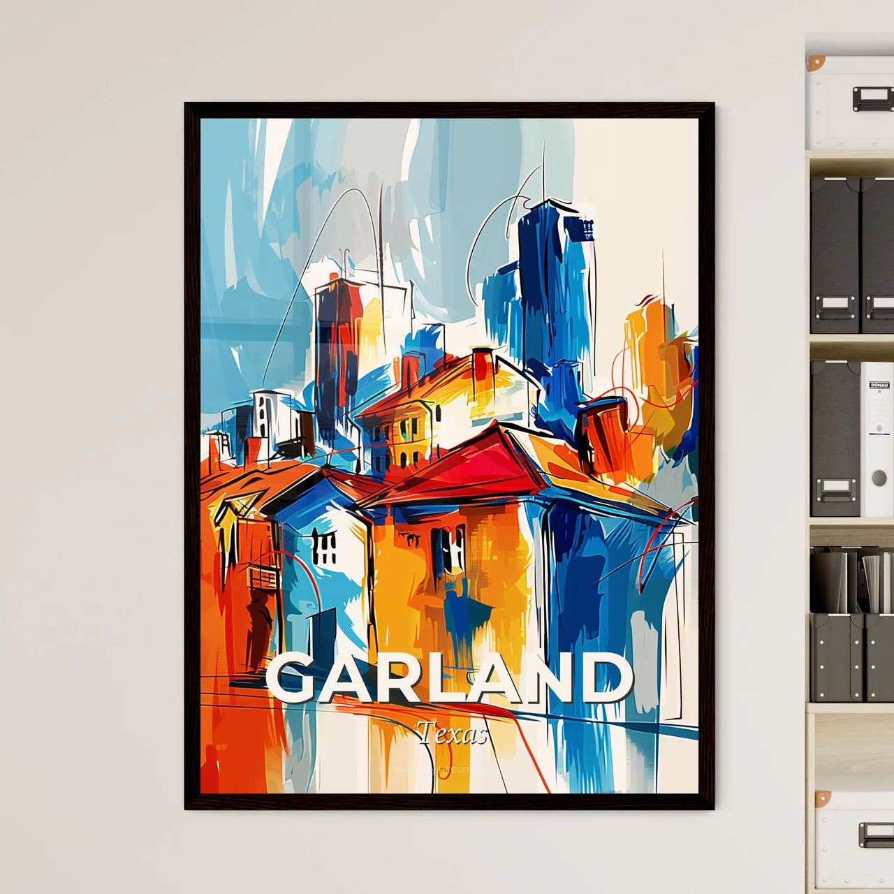 Vibrant Garland, Texas Art Print