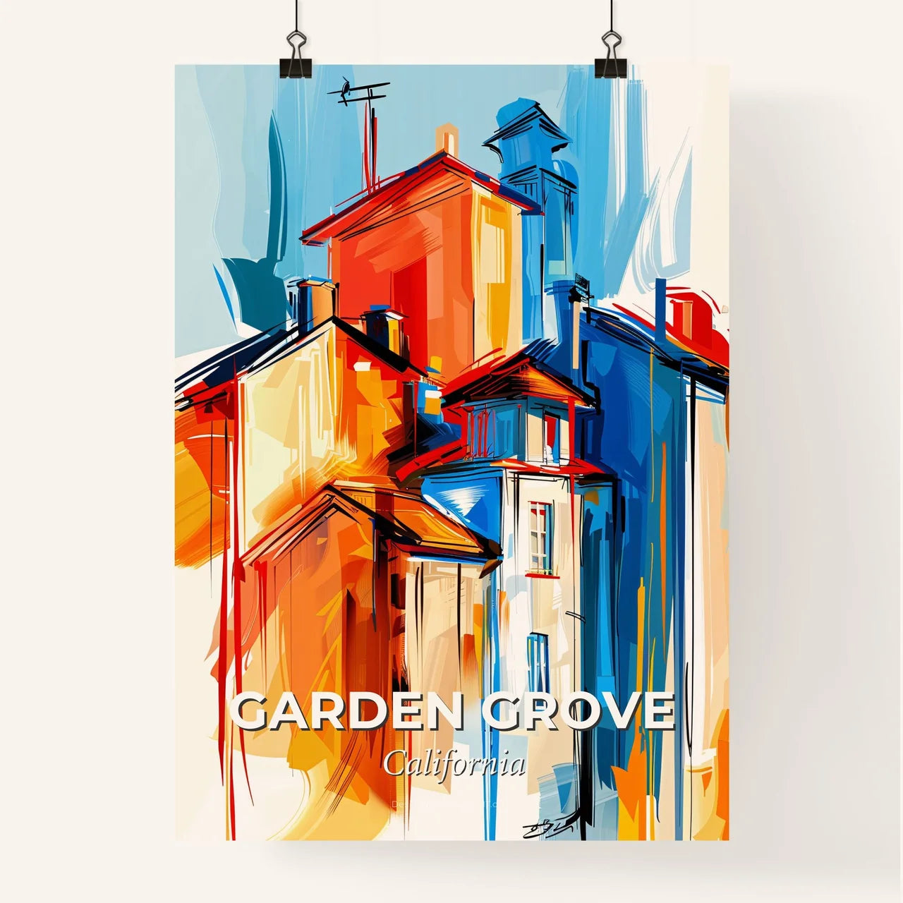 Vibrant Garden Grove, California Poster