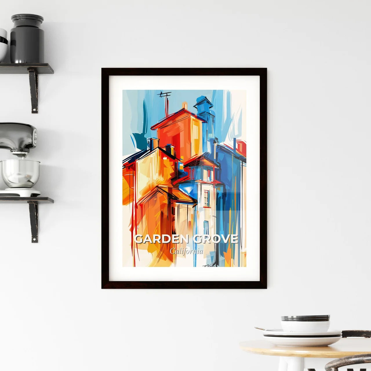 Vibrant Garden Grove, California Framed Print