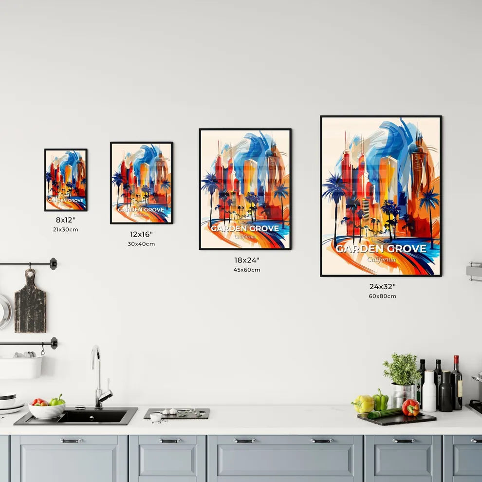 Vibrant Garden Grove, California Kitchen Art