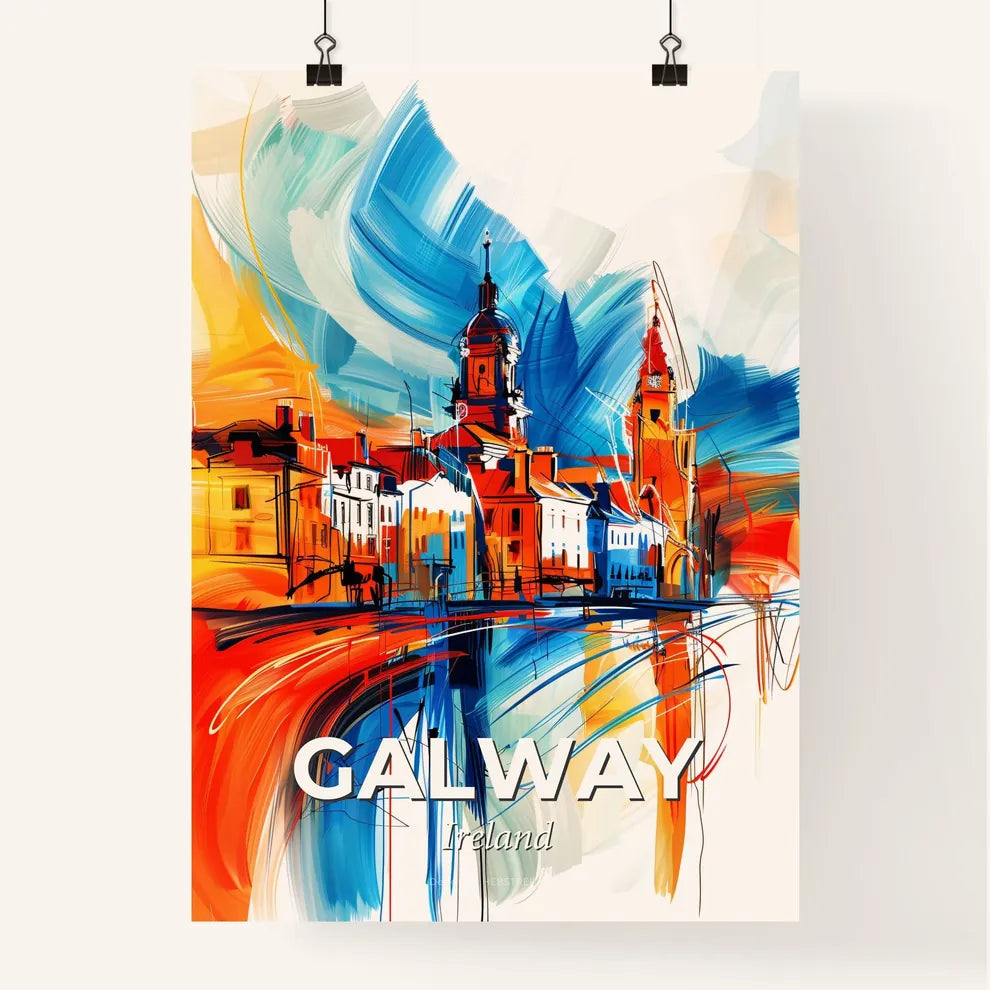 Vibrant Galway, Ireland Poster
