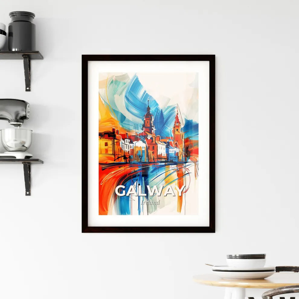 Vibrant Galway, Ireland Framed Print