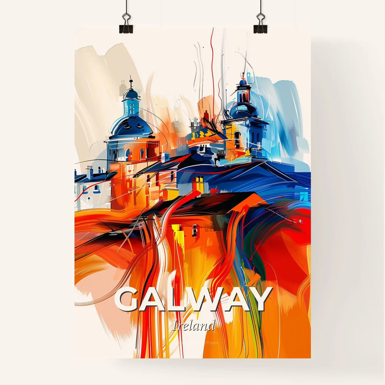 Vibrant Galway, Ireland Poster