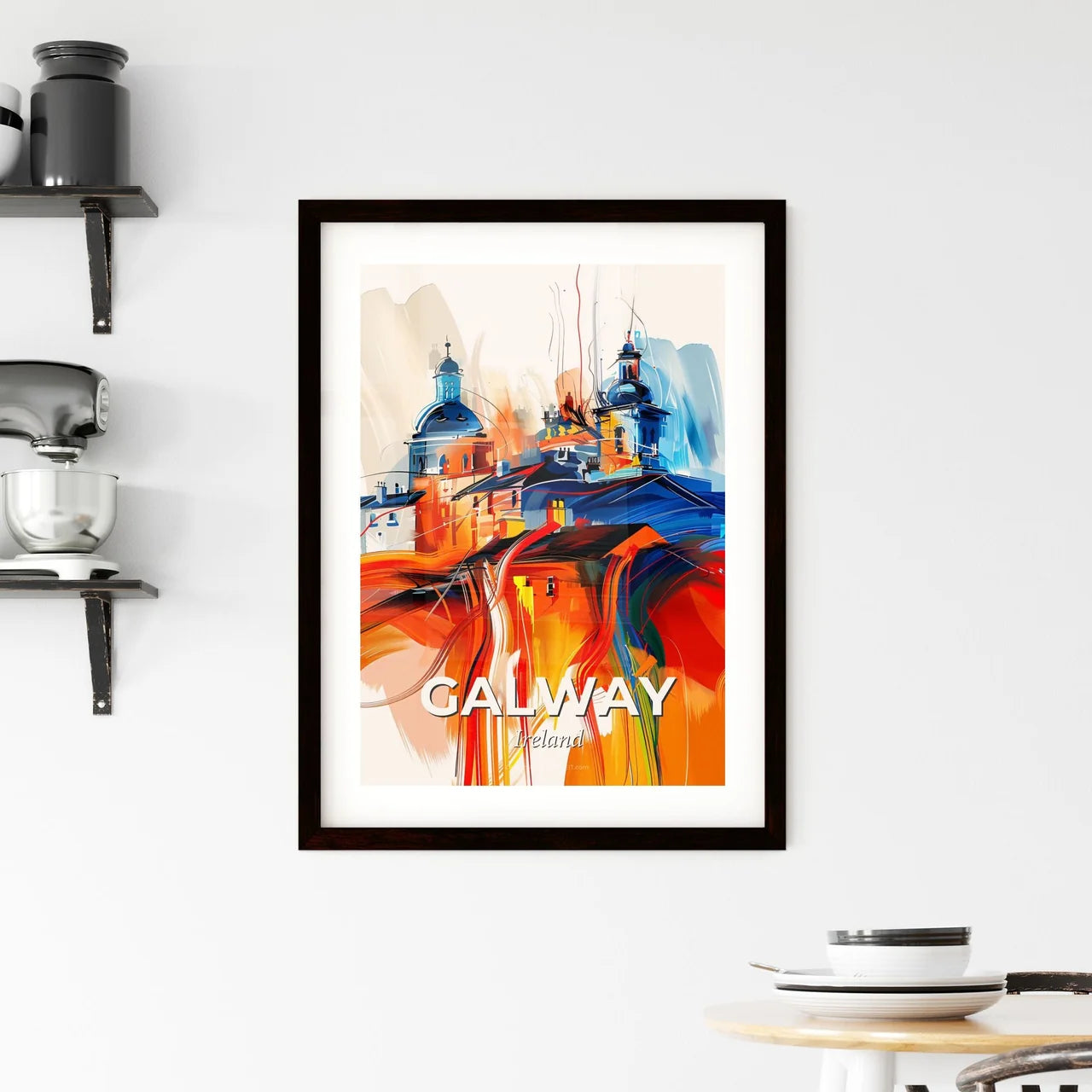 Vibrant Galway, Ireland Framed Print