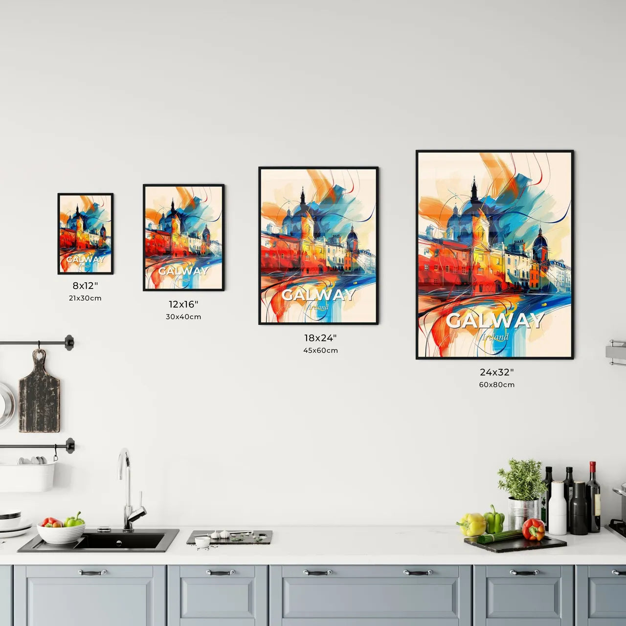 Vibrant Galway, Ireland Kitchen Art