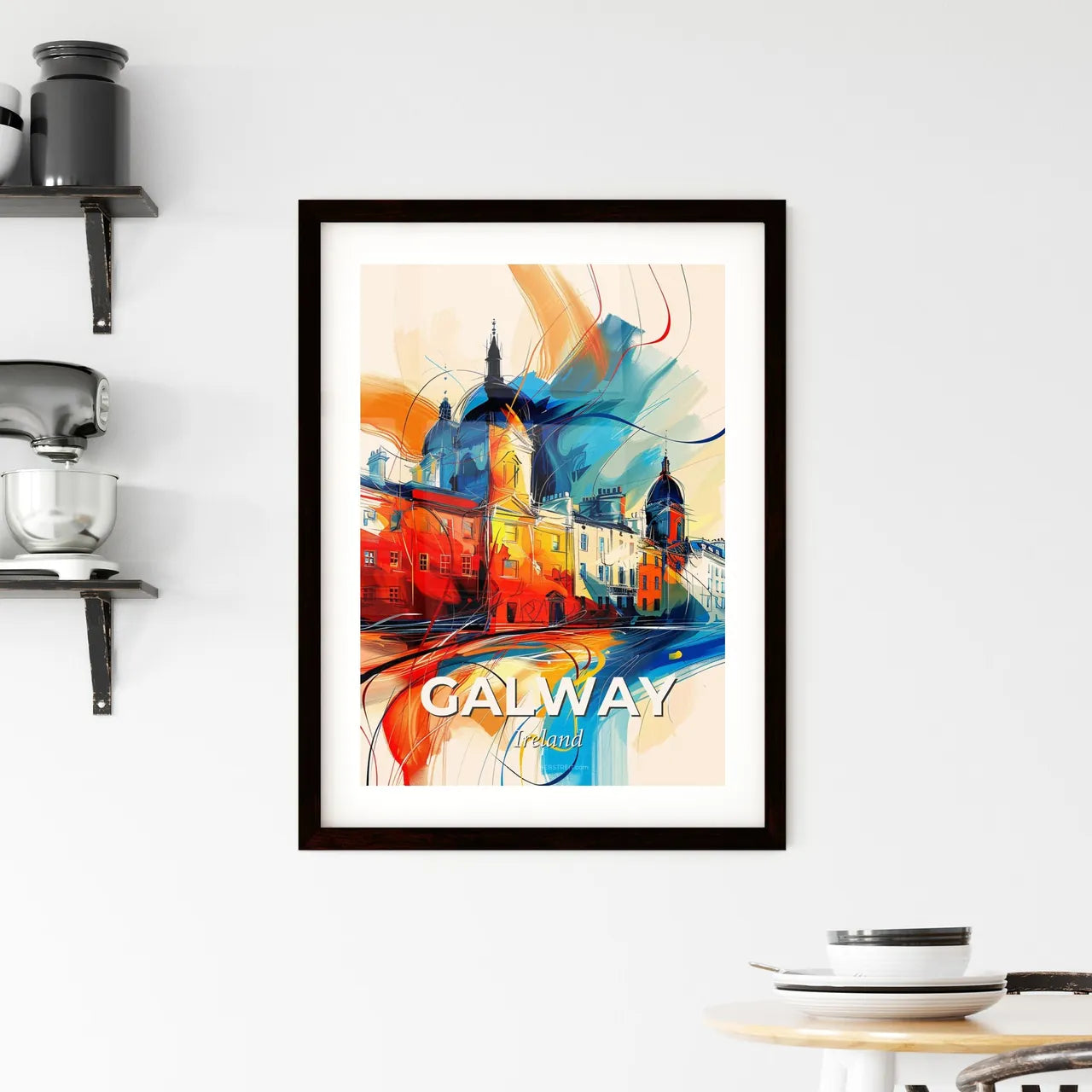 Vibrant Galway, Ireland Framed Print