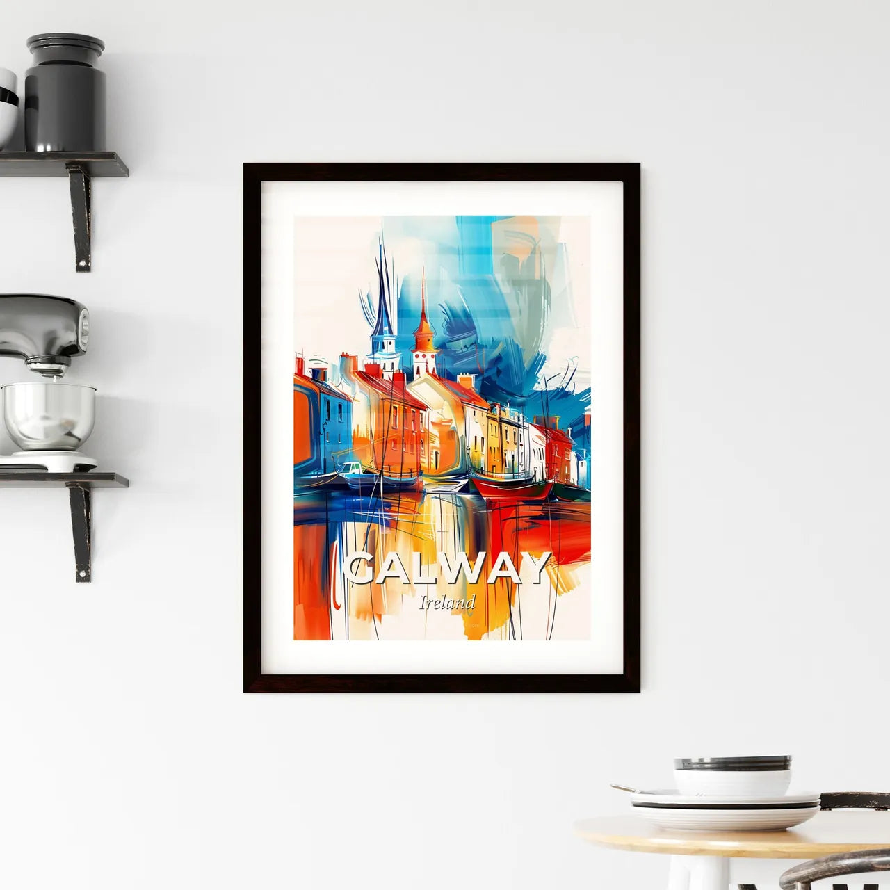 Vibrant Galway, Ireland Framed Print
