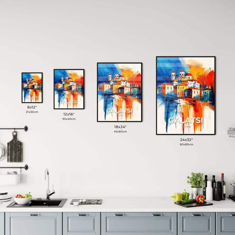 Vibrant Galatsi, Greece Kitchen Art
