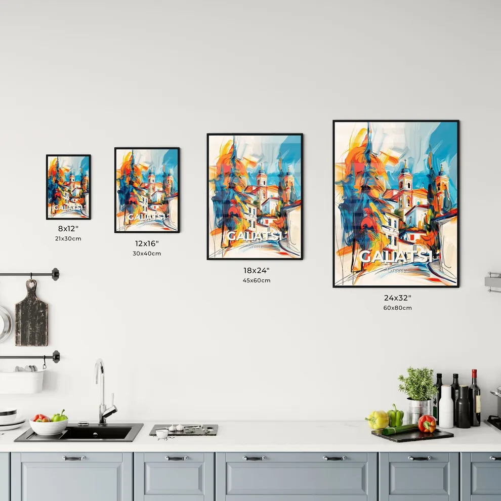 Vibrant Galatsi, Greece Kitchen Art