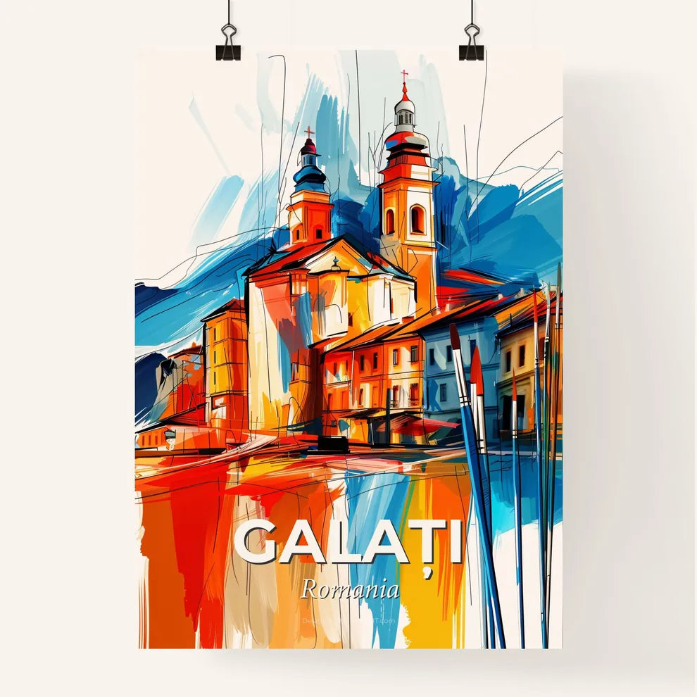 Vibrant Galați, Romania Poster