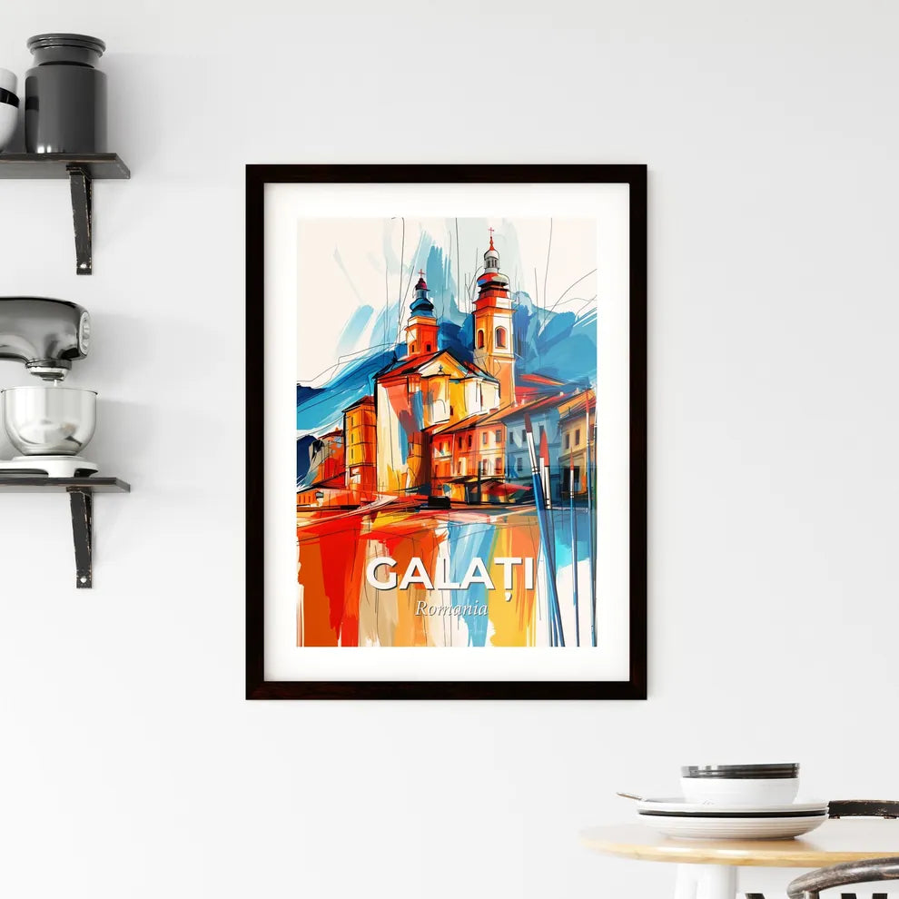 Vibrant Galați, Romania Framed Print
