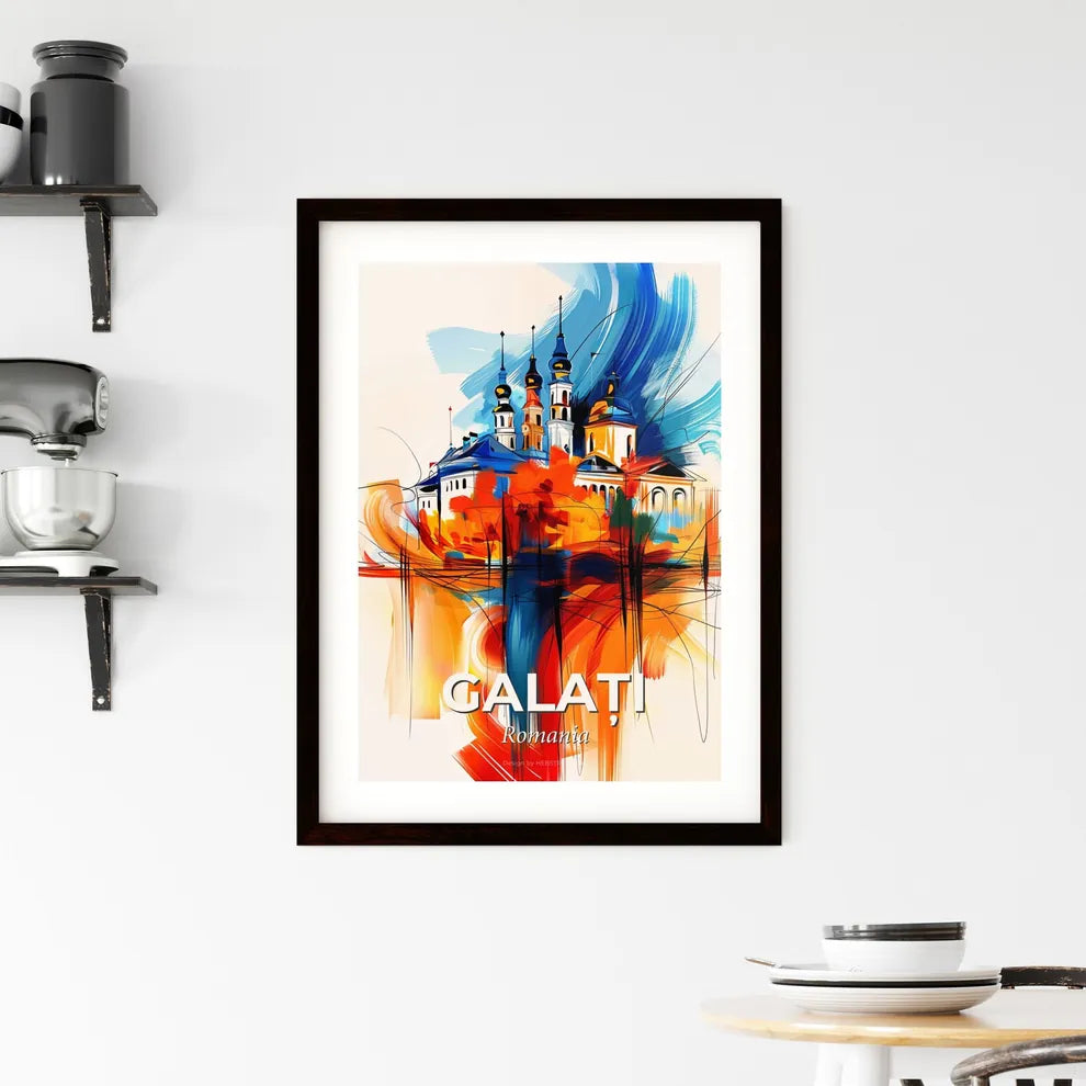 Vibrant Galați, Romania Framed Print