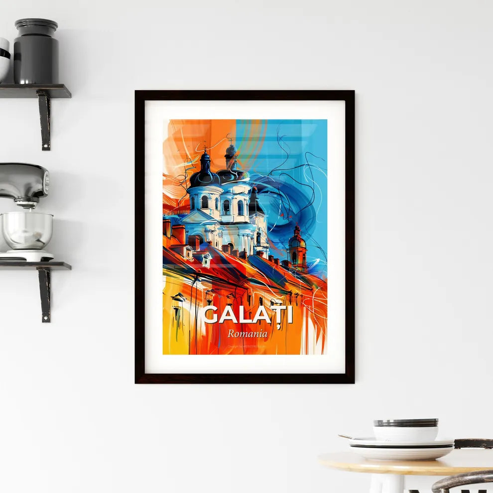 Vibrant Galați, Romania Framed Print