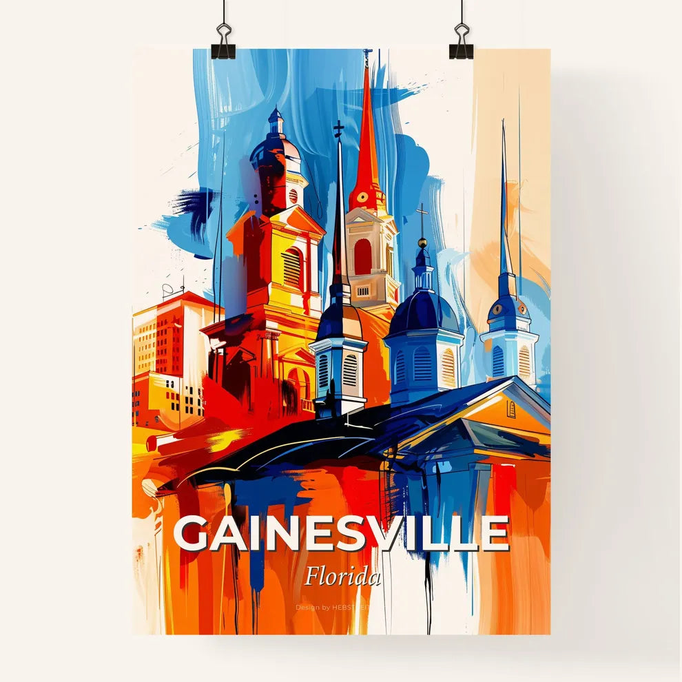 Vibrant Gainesville, Florida Poster