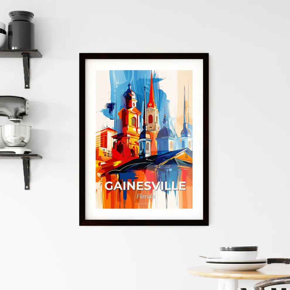 Vibrant Gainesville, Florida Framed Print