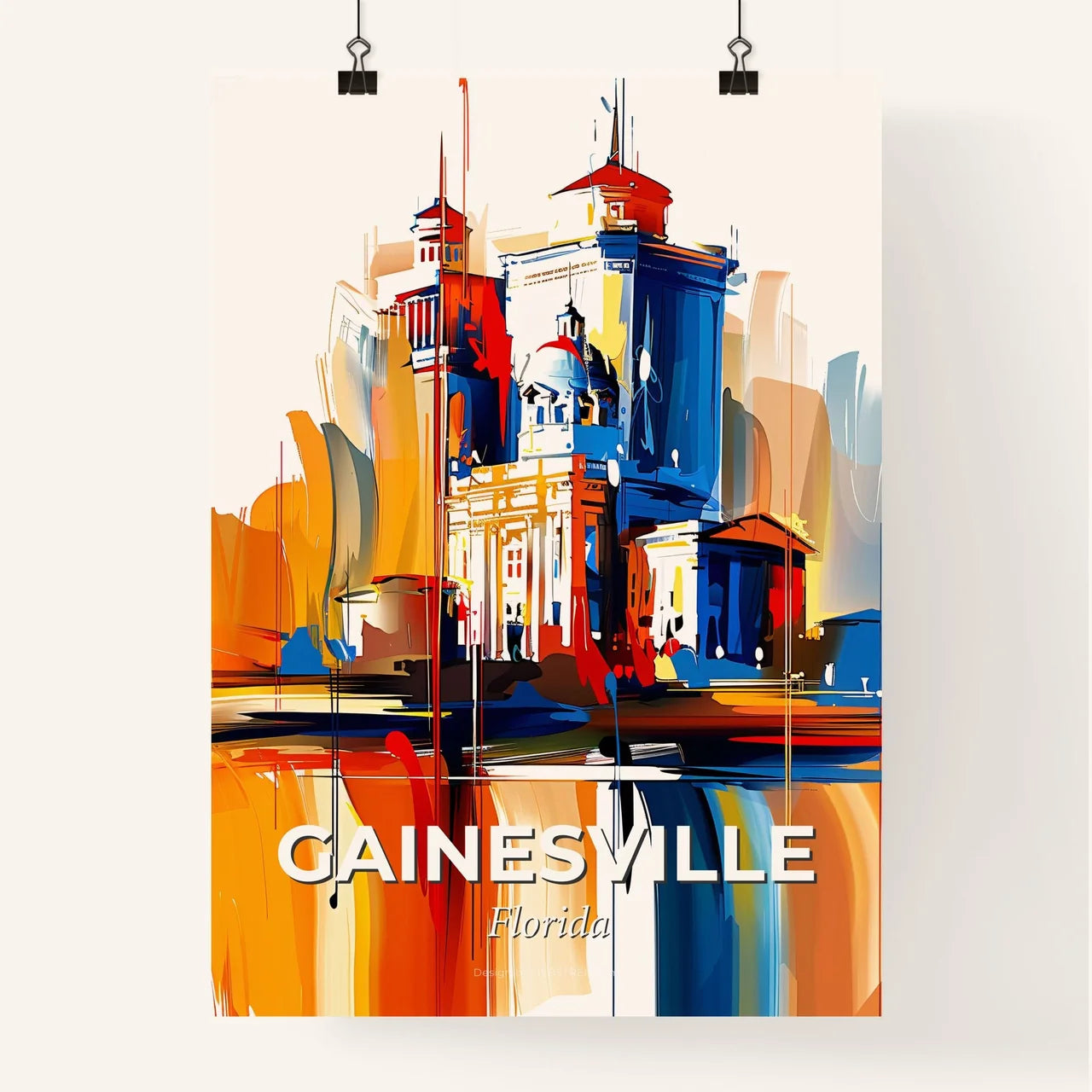 Vibrant Gainesville, Florida Poster