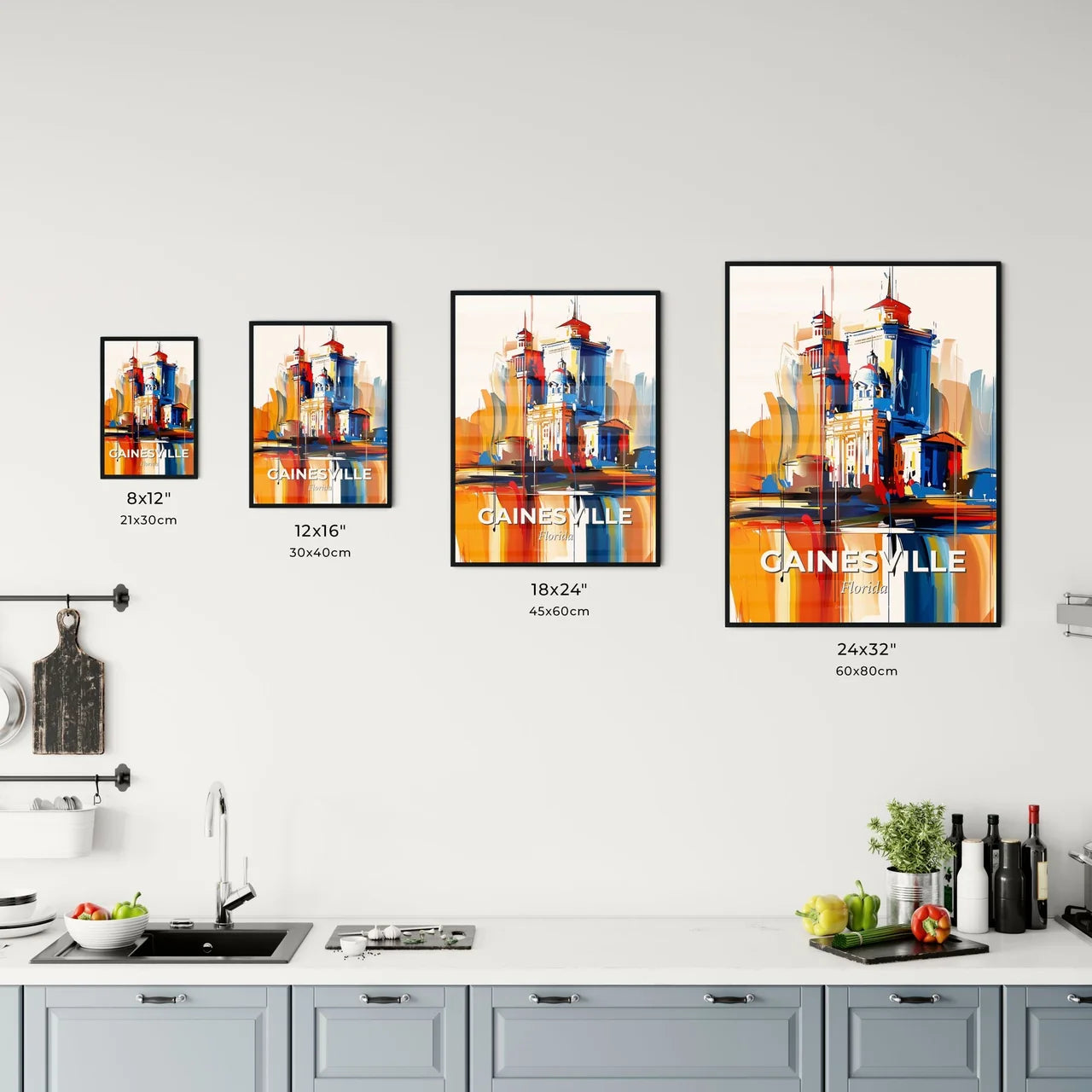 Vibrant Gainesville, Florida Kitchen Art