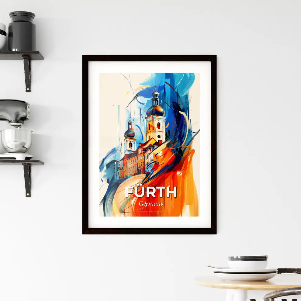 Vibrant Fürth, Germany Framed Print
