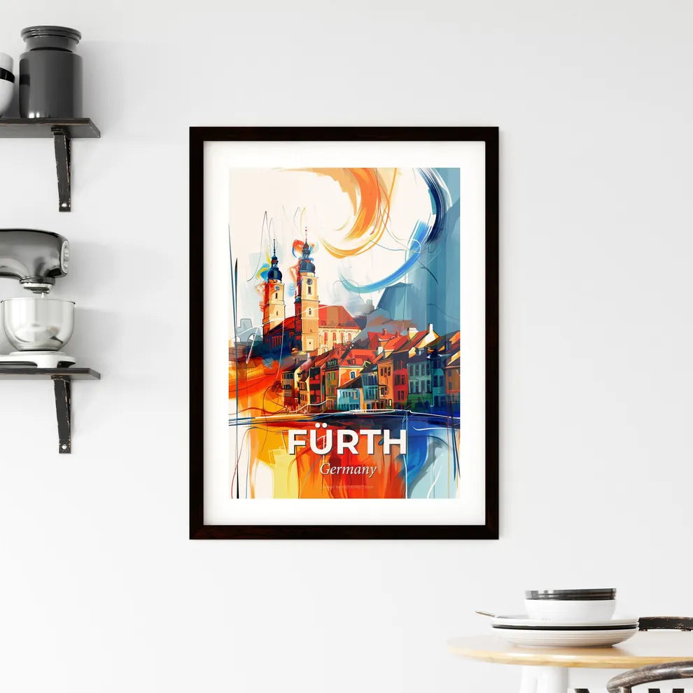 Vibrant Fürth, Germany Framed Print
