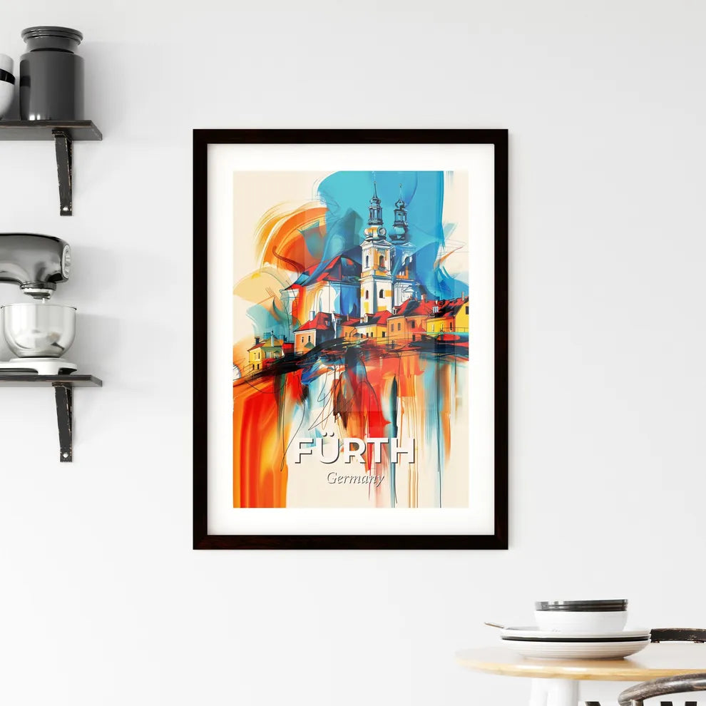 Vibrant Fürth, Germany Framed Print
