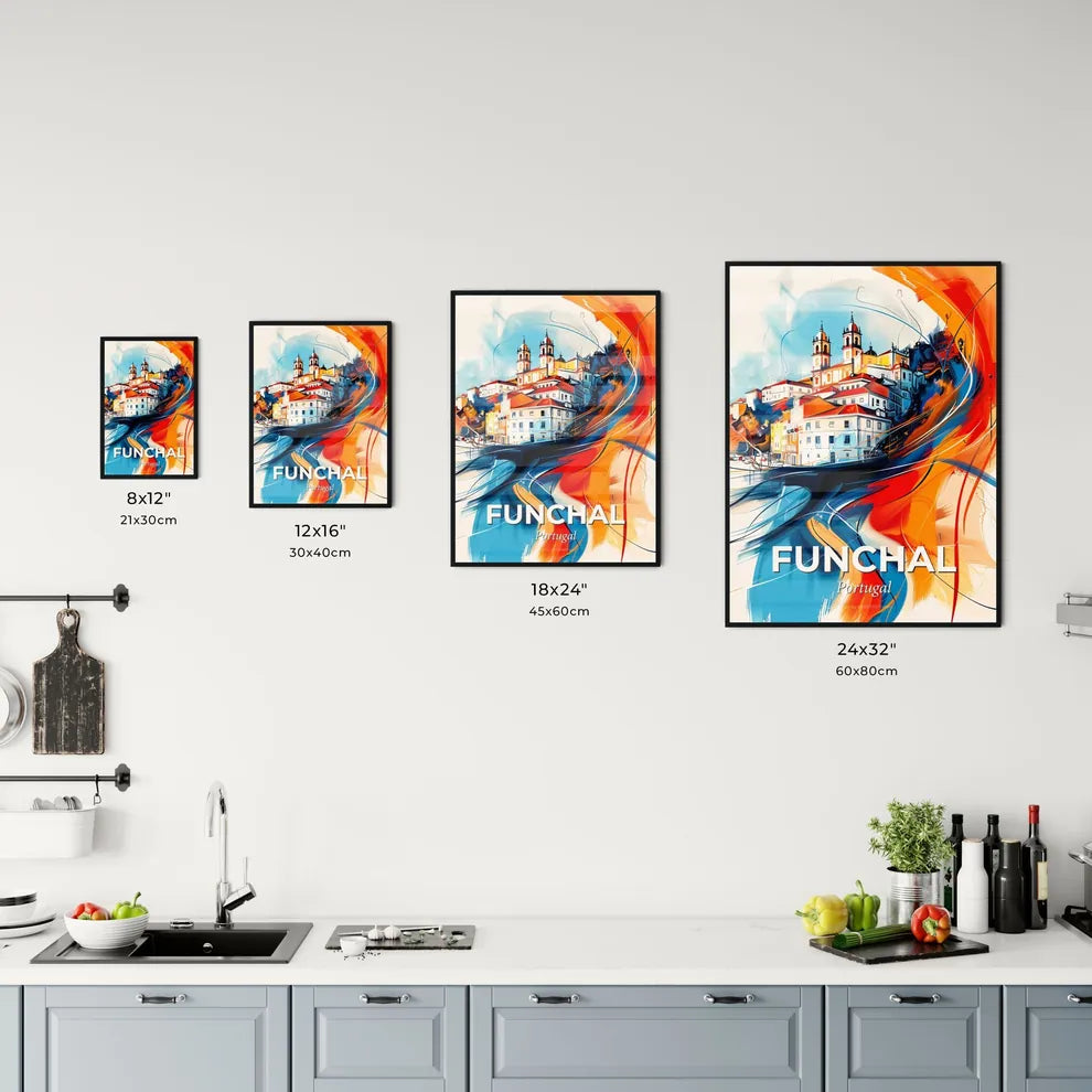 Vibrant Funchal, Portugal Kitchen Art