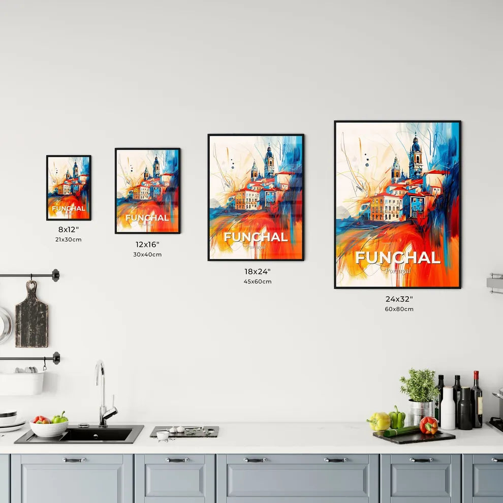 Vibrant Funchal, Portugal Kitchen Art