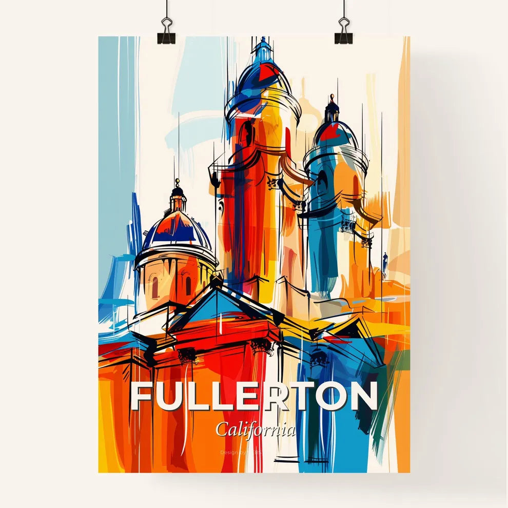 Vibrant Fullerton, California Poster