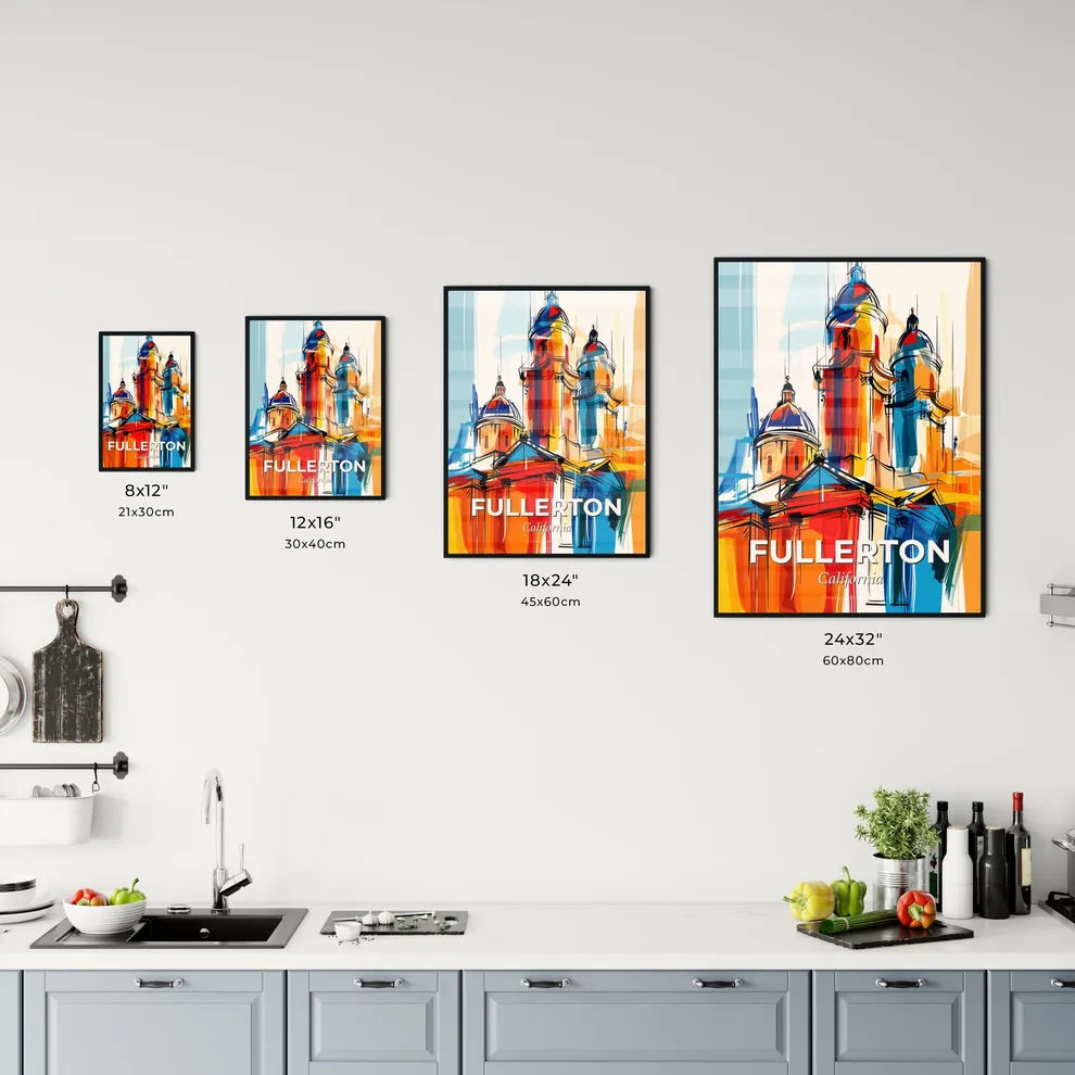 Vibrant Fullerton, California Kitchen Art