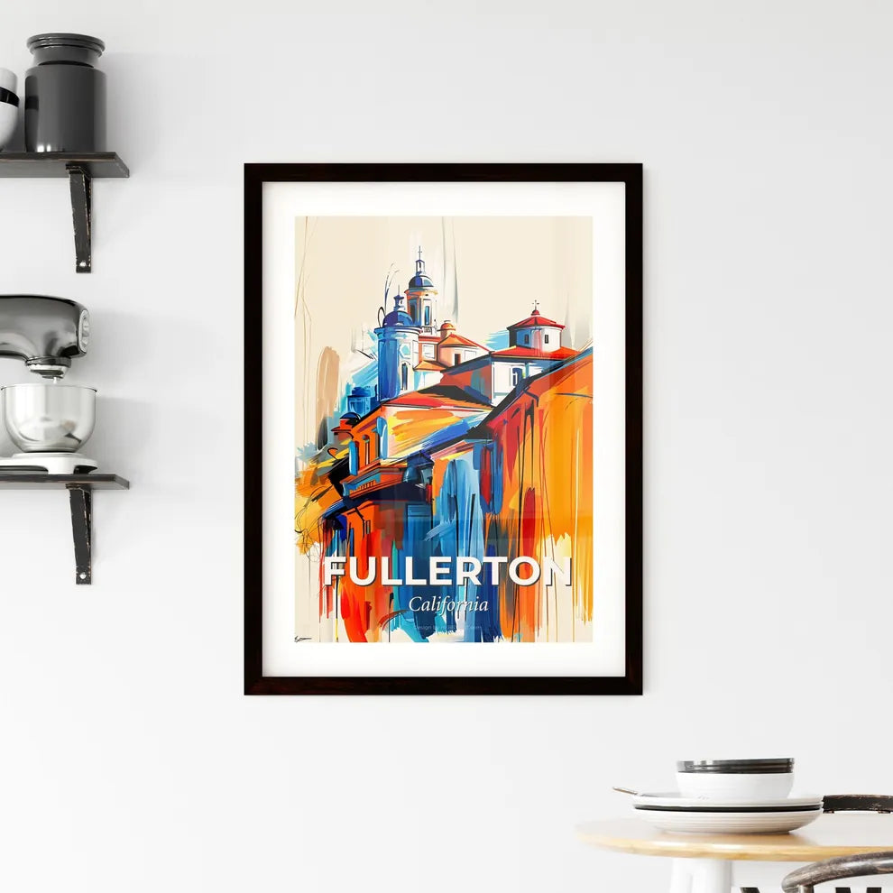 Vibrant Fullerton, California Framed Print