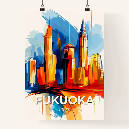 Vibrant Fukuoka, Japan Poster