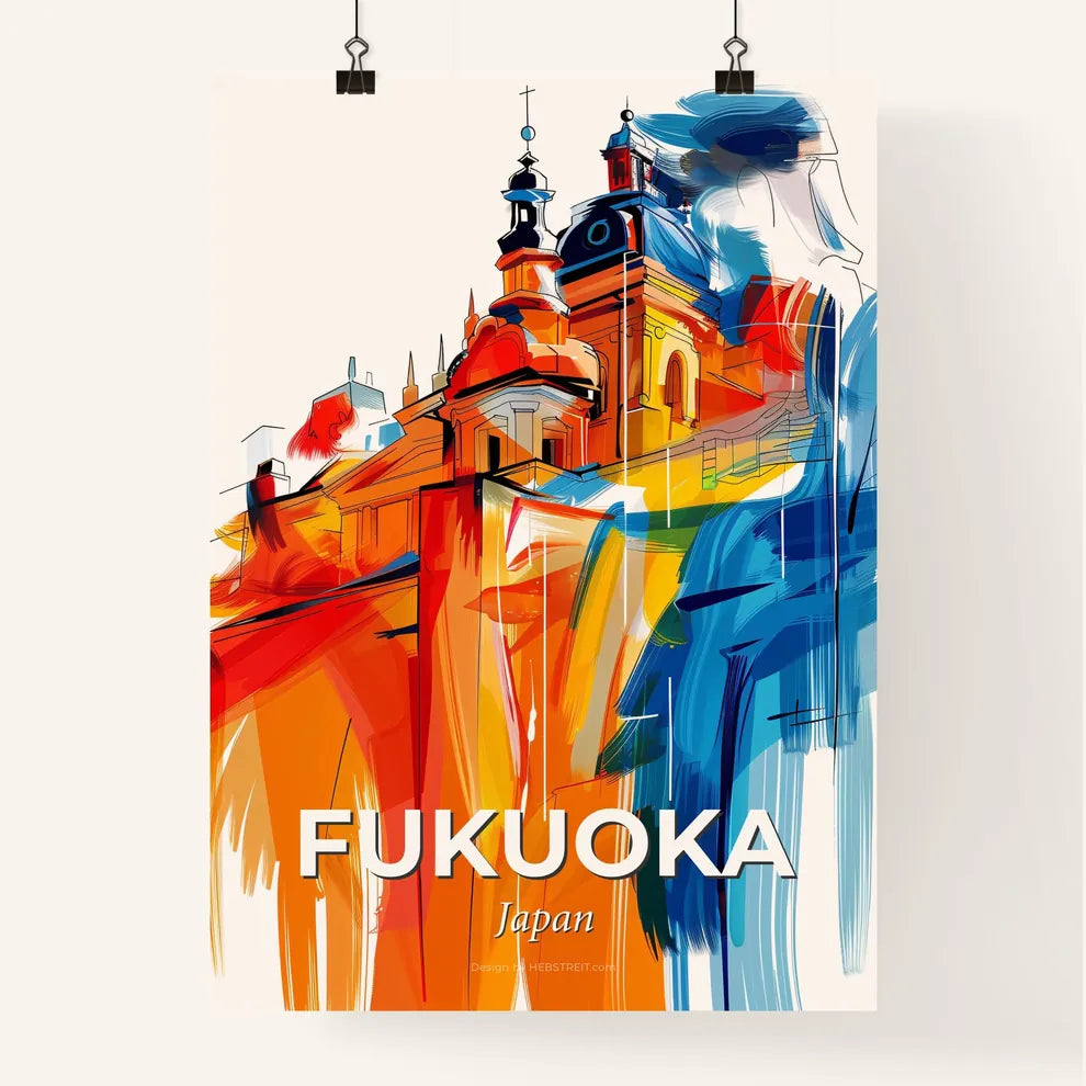 Vibrant Fukuoka, Japan Poster