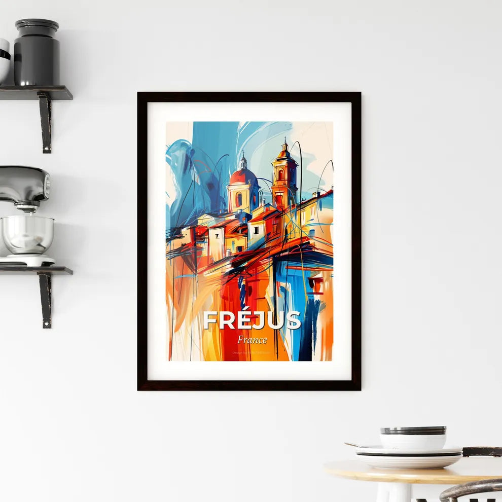 Vibrant Fréjus, France Framed Print