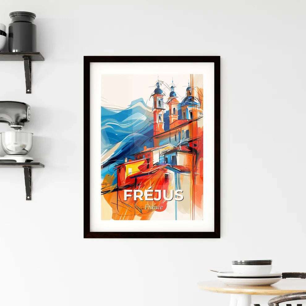 Vibrant Fréjus, France Framed Print