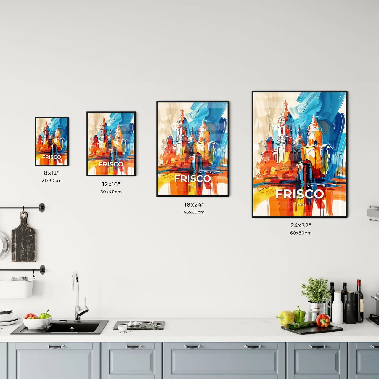 Vibrant Frisco, Texas Kitchen Art