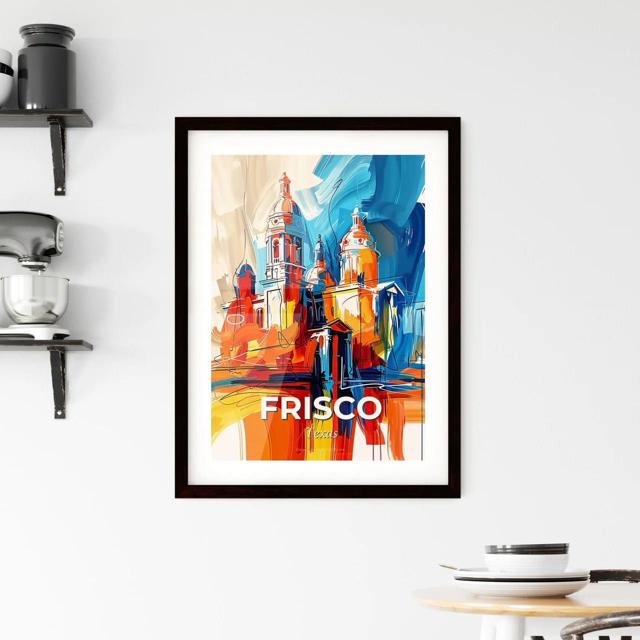 Vibrant Frisco, Texas Framed Print