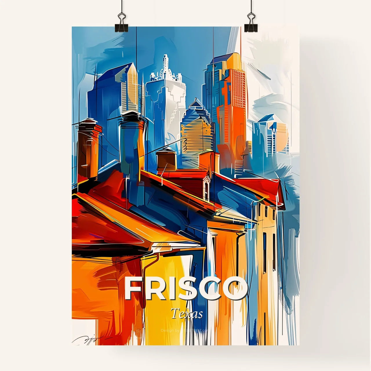 Vibrant Frisco, Texas Poster