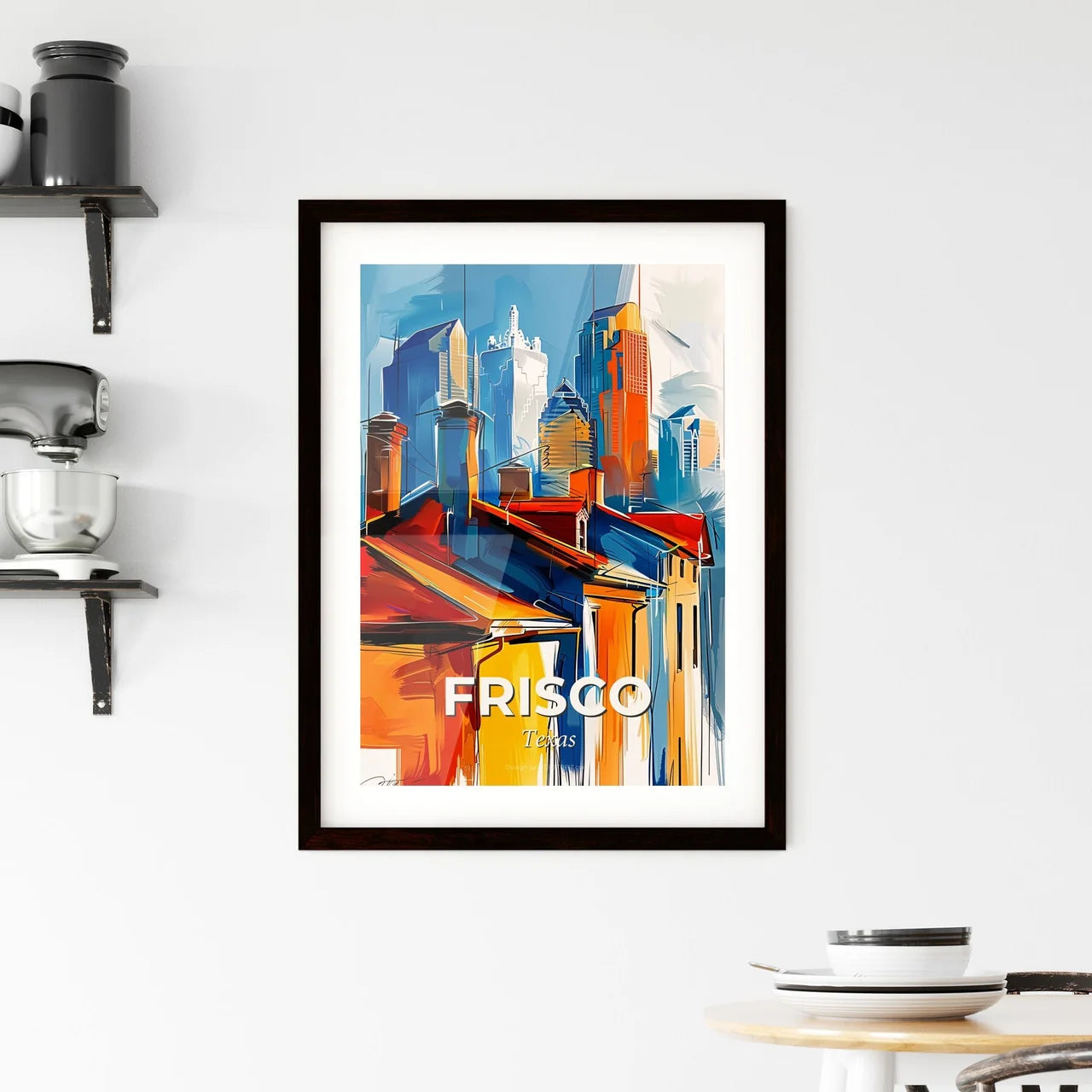 Vibrant Frisco, Texas Framed Print