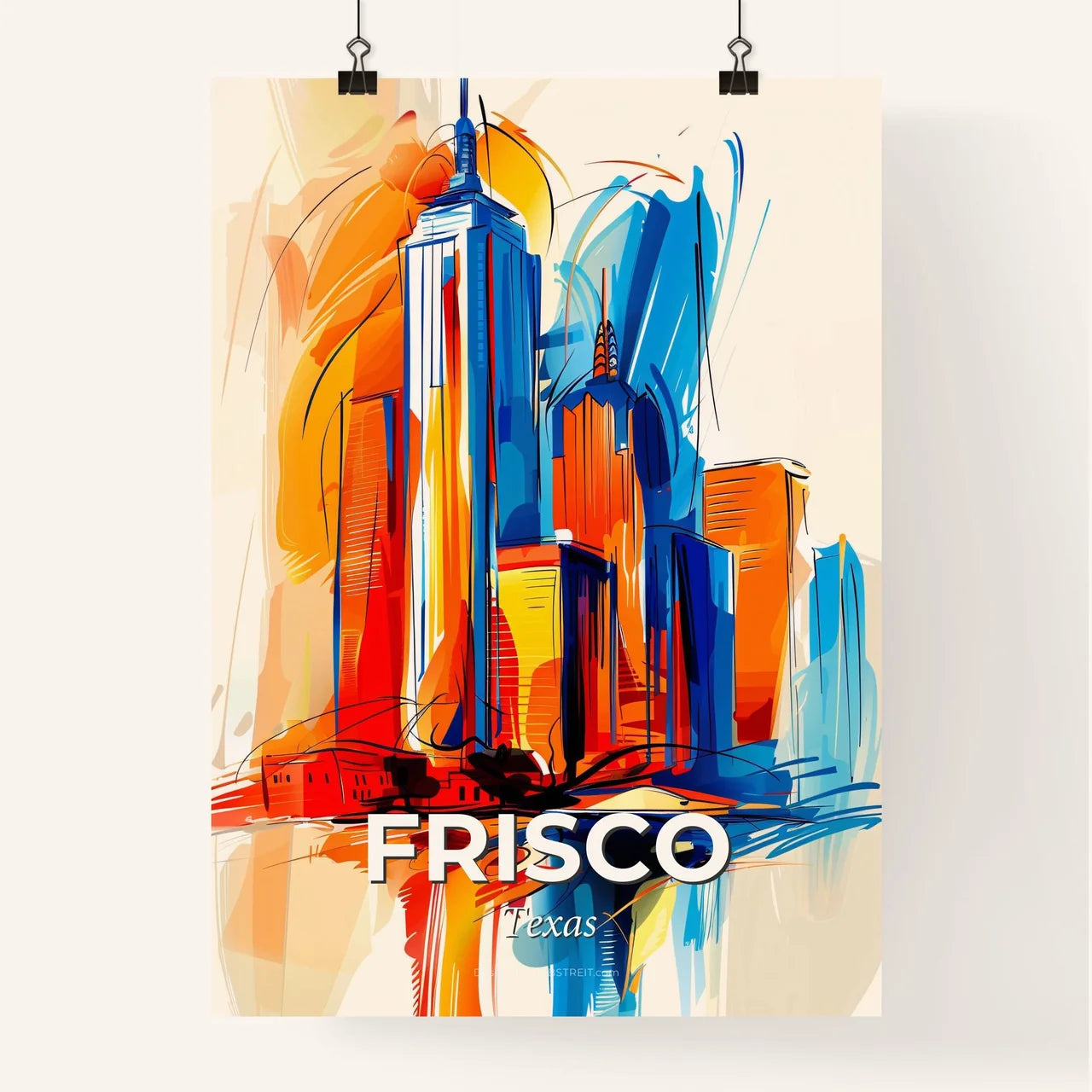Vibrant Frisco, Texas Poster