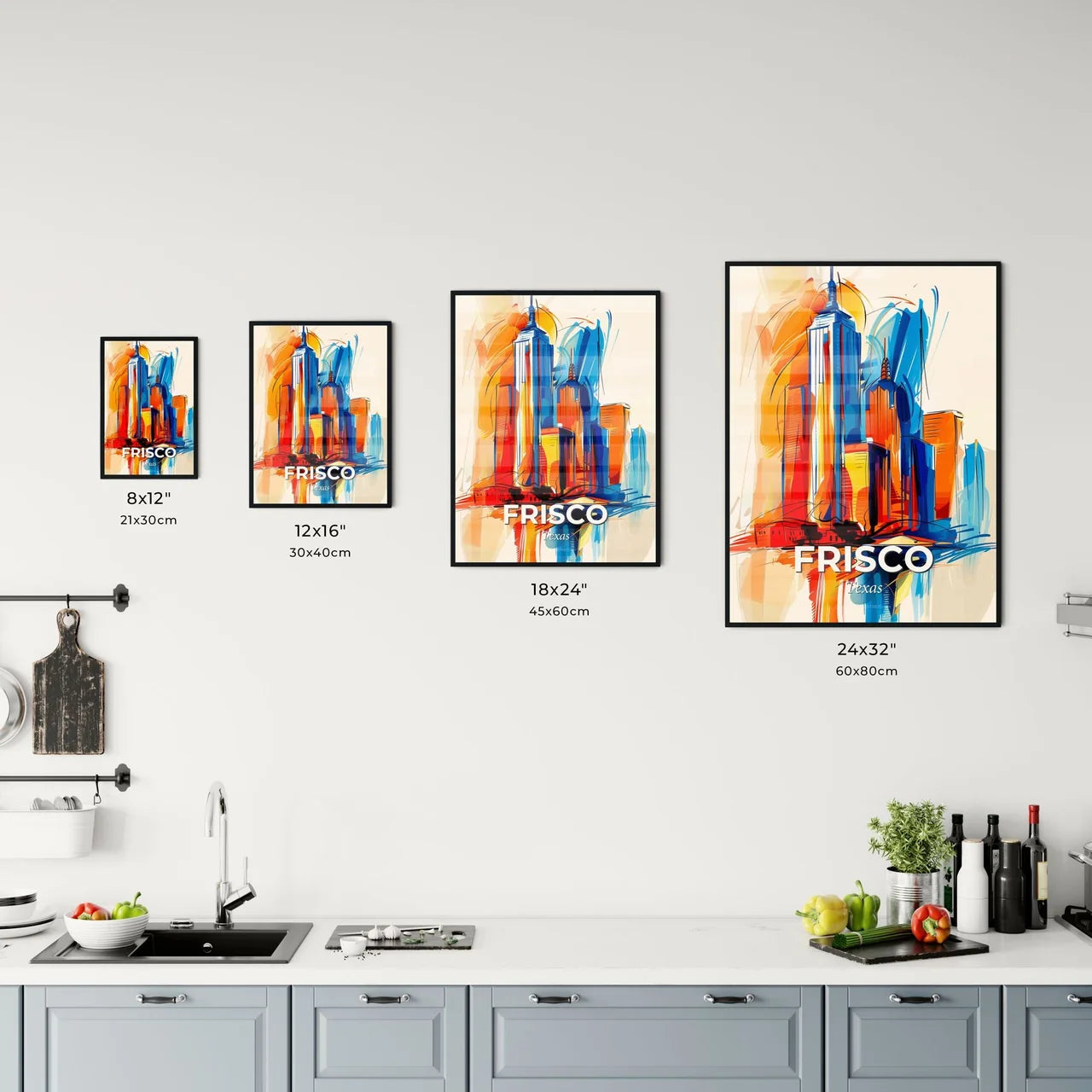 Vibrant Frisco, Texas Kitchen Art