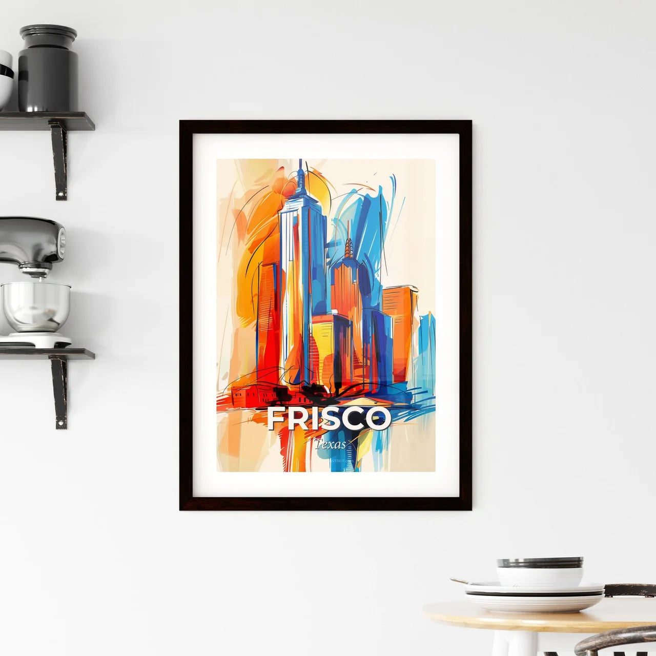 Vibrant Frisco, Texas Framed Print