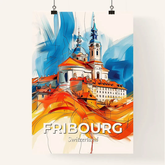 Vibrant Fribourg, Switzerland Poster