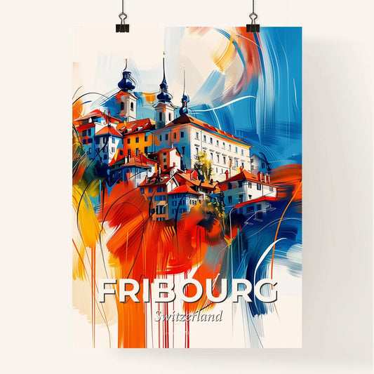 Vibrant Fribourg, Switzerland Poster