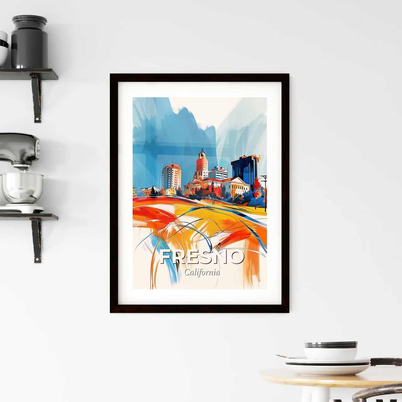 Vibrant Fresno, California Framed Print