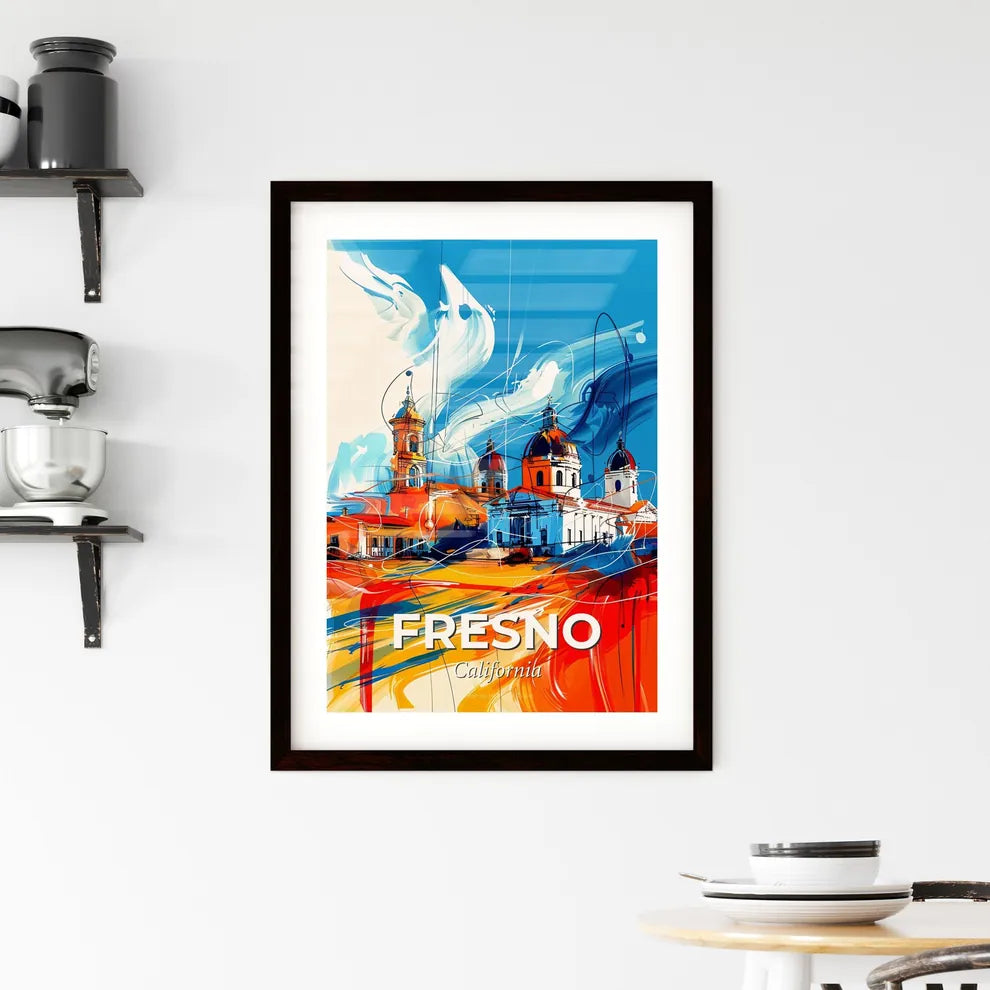 Vibrant Fresno, California Framed Print
