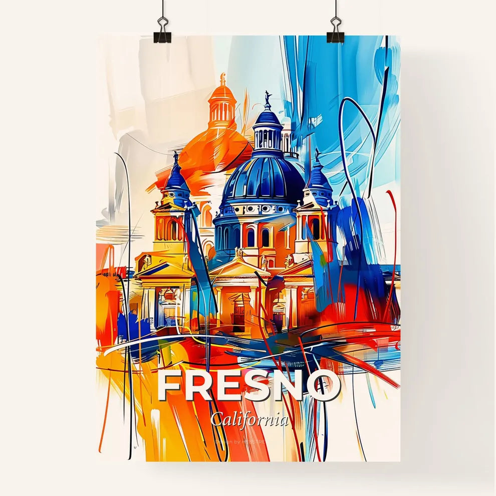 Vibrant Fresno, California Poster