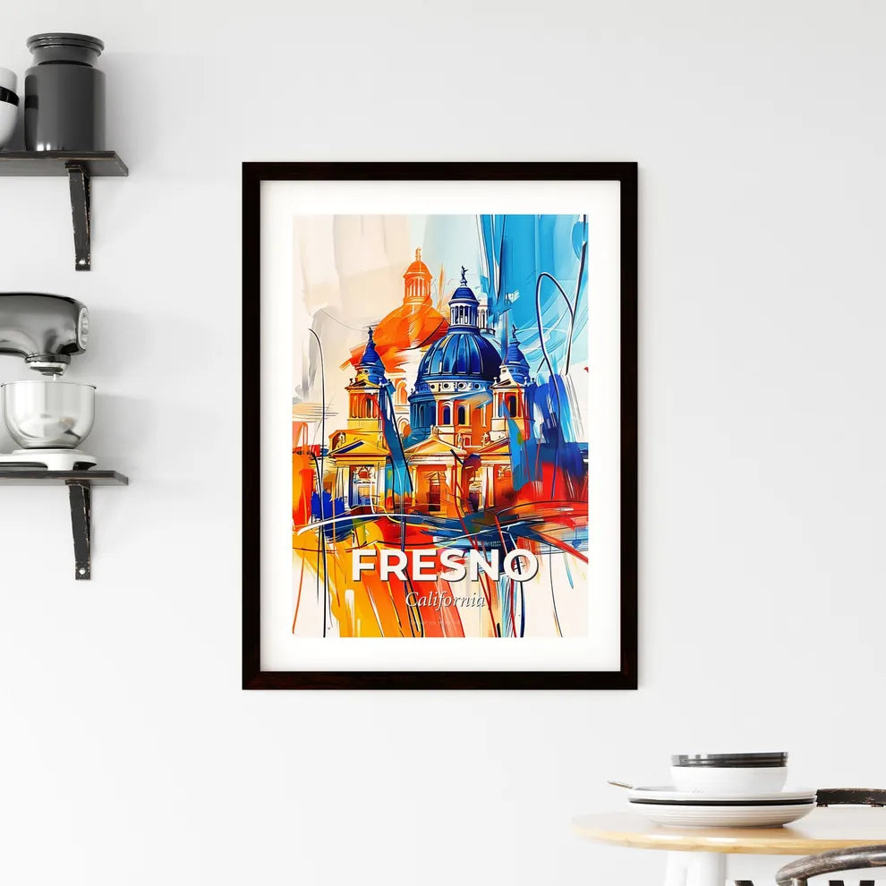 Vibrant Fresno, California Framed Print