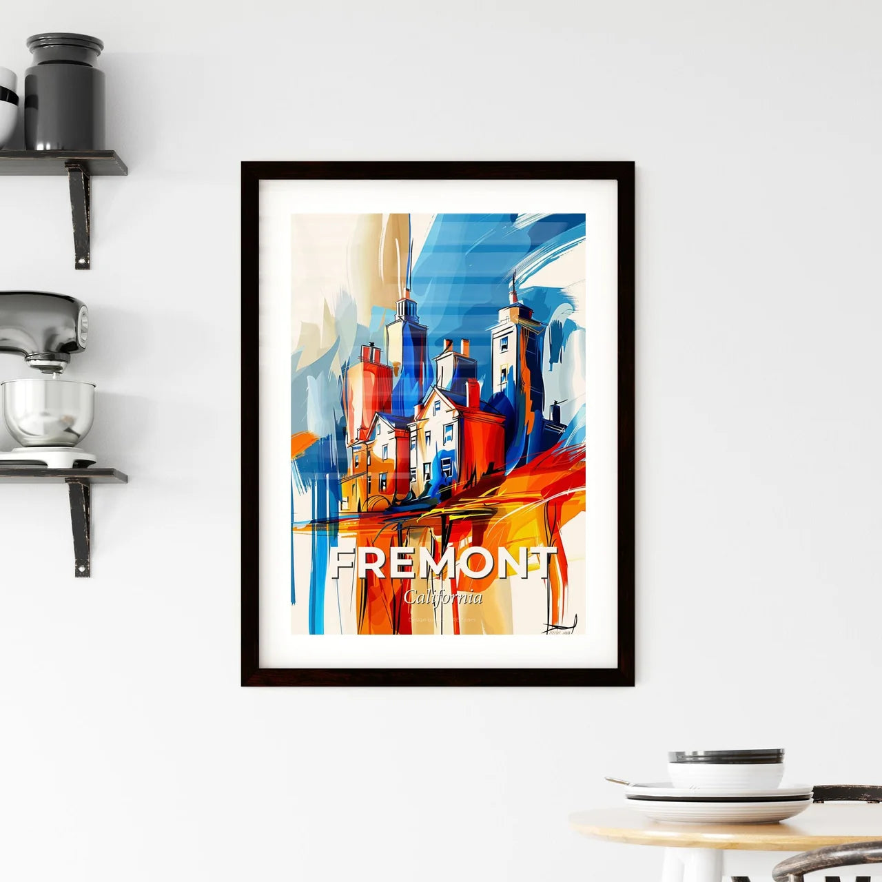 Vibrant Fremont, California Framed Print