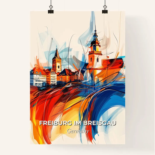 Vibrant Freiburg Im Breisgau, Germany Poster