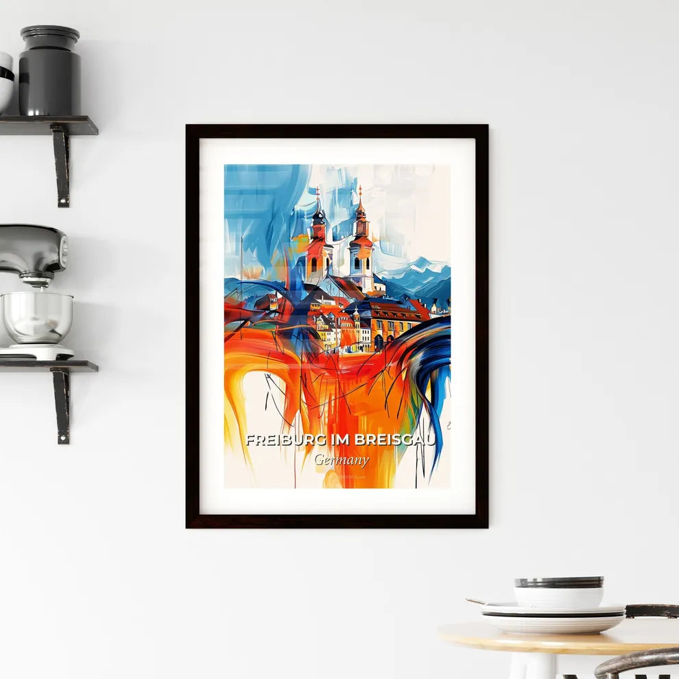 Vibrant Freiburg Im Breisgau, Germany Framed Print